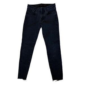 AllSaints Skinny Jeans Womens Size 26 Black Grace Ankle Fray